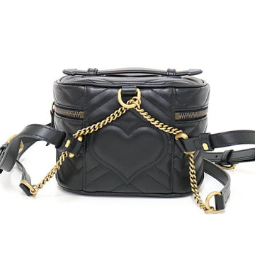 Gucci VS Marmont 598594 Quilting Bag Black