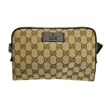 GUCCI VS Canvas Waist Bag, Body Pouch 449174 Beige Brown Men's Women's