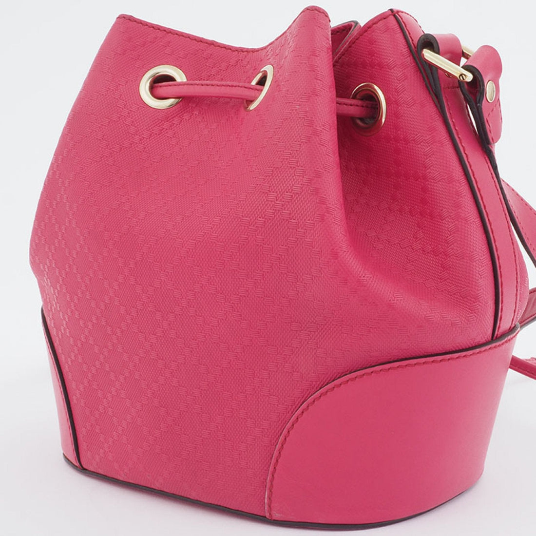 Gucci Diamante Shoulder Bag Bright Pink 354229 Women's Leather GUCCI