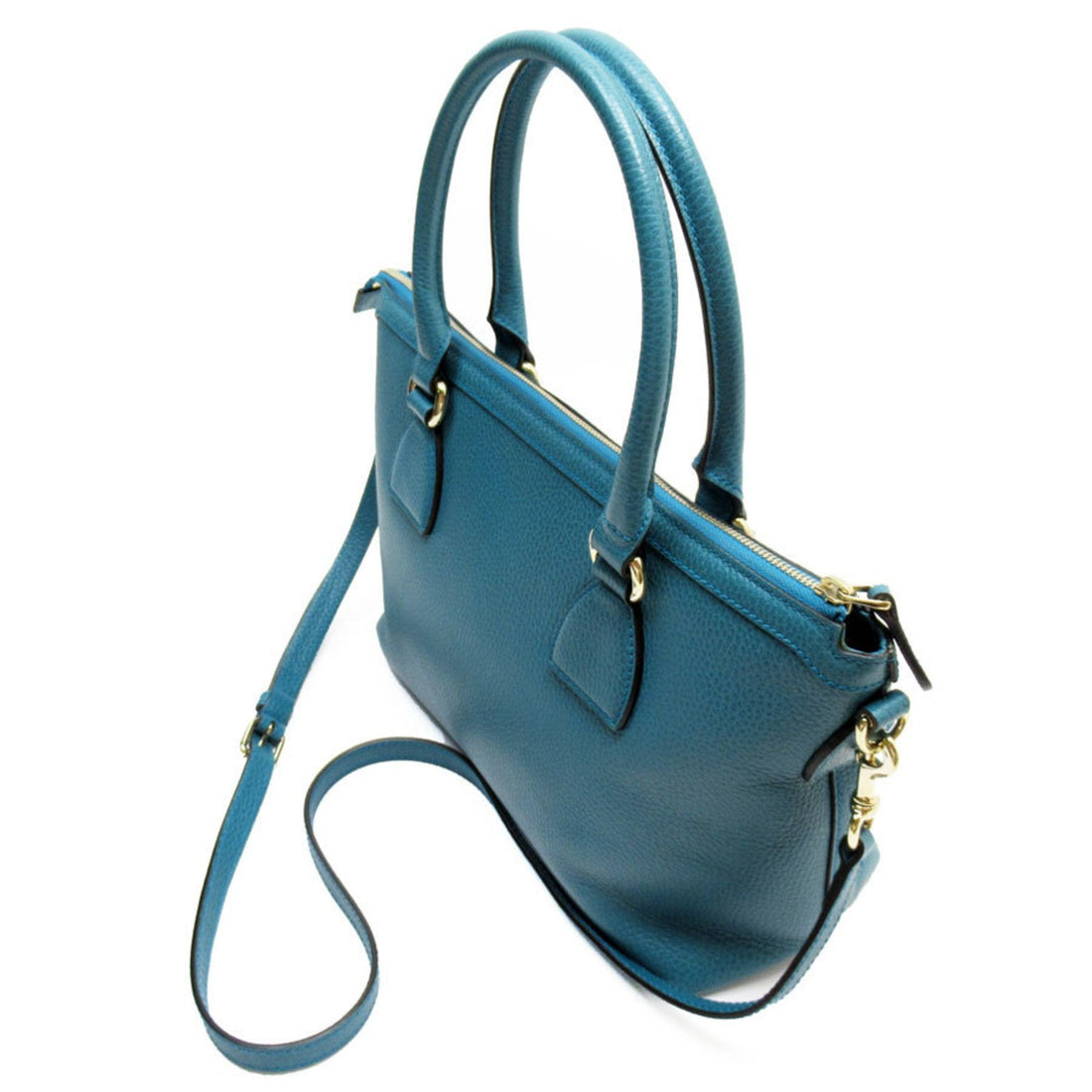 GUCCI Handbag Shoulder Bag Interlocking G Leather Green Women's 449659 t19497a