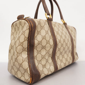 GUCCI  VS Supreme VS Supreme 98 002 468 Women's PVC,Leather Handbag Beige