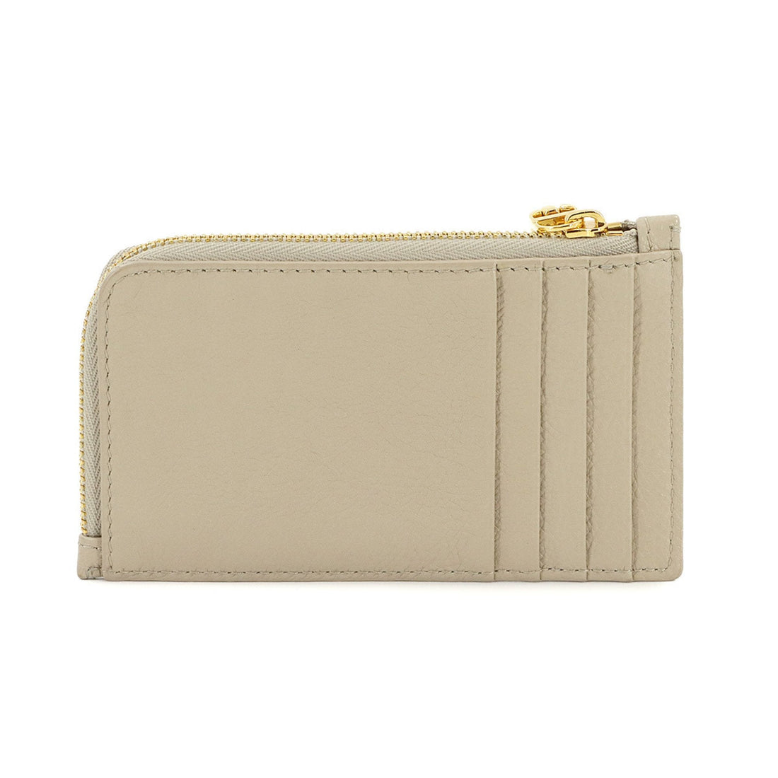 Christian Dior Caro Cosmos Zip Card Holder Wallet/Coin Case Leather Beige S5131UWHC