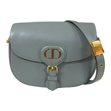 Christian Dior Dior Bobby Medium Shoulder Bag Leather Grey Women's