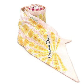 Christian Dior Scarf/Muffler Ribbons Silk Pink Women's r10522a