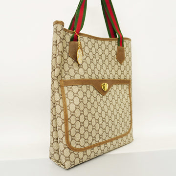 GUCCI  Sherry Line Tote Bag 137396 Women's VS Plus,PVC Tote Bag Beige