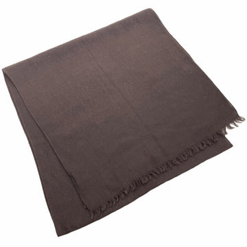 Gucci Stole VS Pattern Scarf Wool Silk Dark Brown 165904 GUCCI Shawl YY-14171
