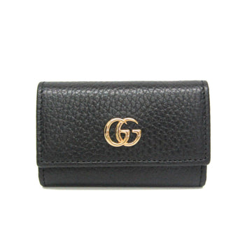 Gucci VS Marmont 456118 Women,Men Leather Key Case Black