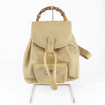 GUCCI 003?2058?0030 Backpack/Daypack Leather Beige Women's