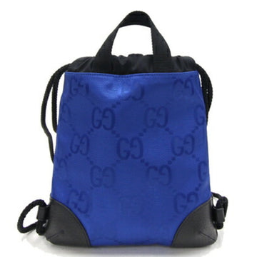GUCCI Backpack Off the Grid 643887 Blue Black Nylon Leather Rucksack Unisex VS