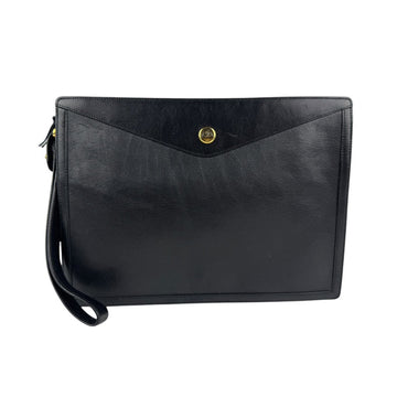 Christian Dior Leather Second Bag Black Men's z5287