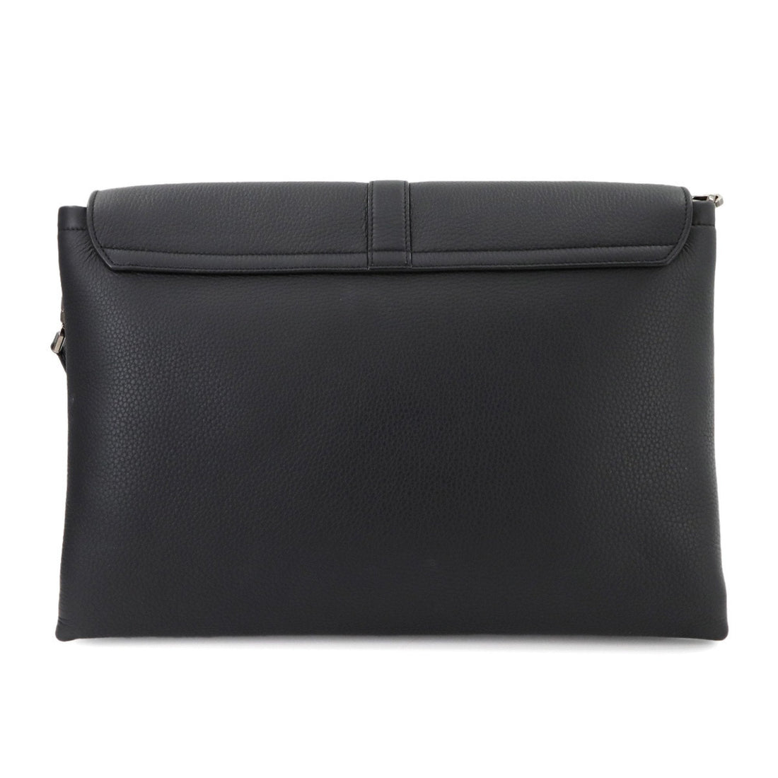 Christian Dior Pillow Shoulder Bag Leather Black