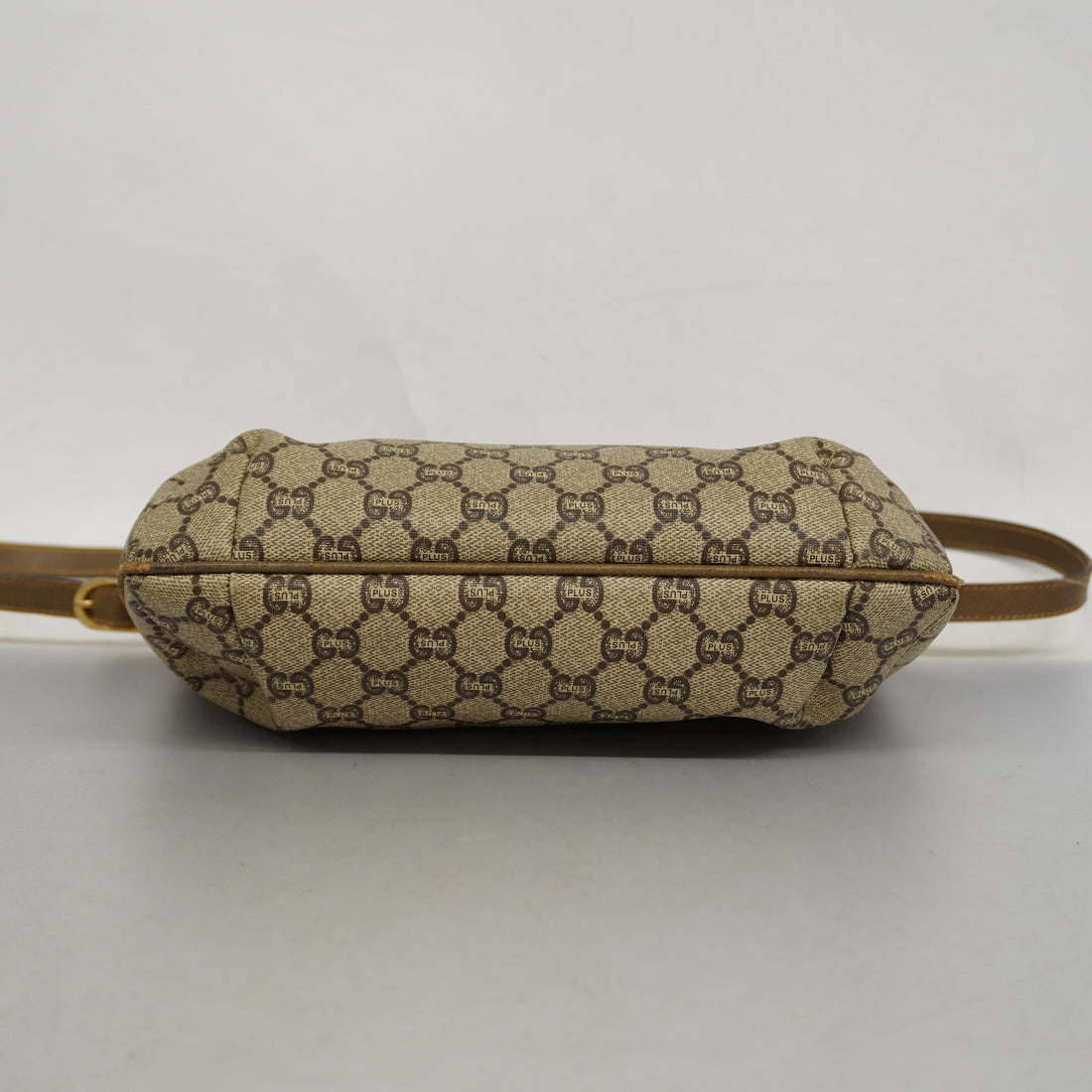 GUCCI  VS Plus 122754 PVC Shoulder Bag Beige,Brown