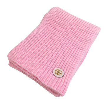 GUCCI Scarf VS Marmont Wool Cashmere Pink Gold Women's e59980m