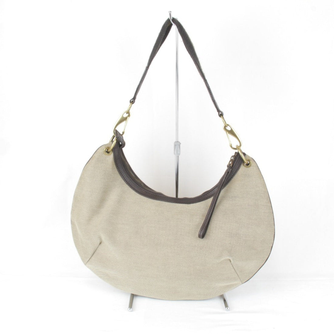 GUCCI 106663 1705 Handbag Canvas Khaki Women's
