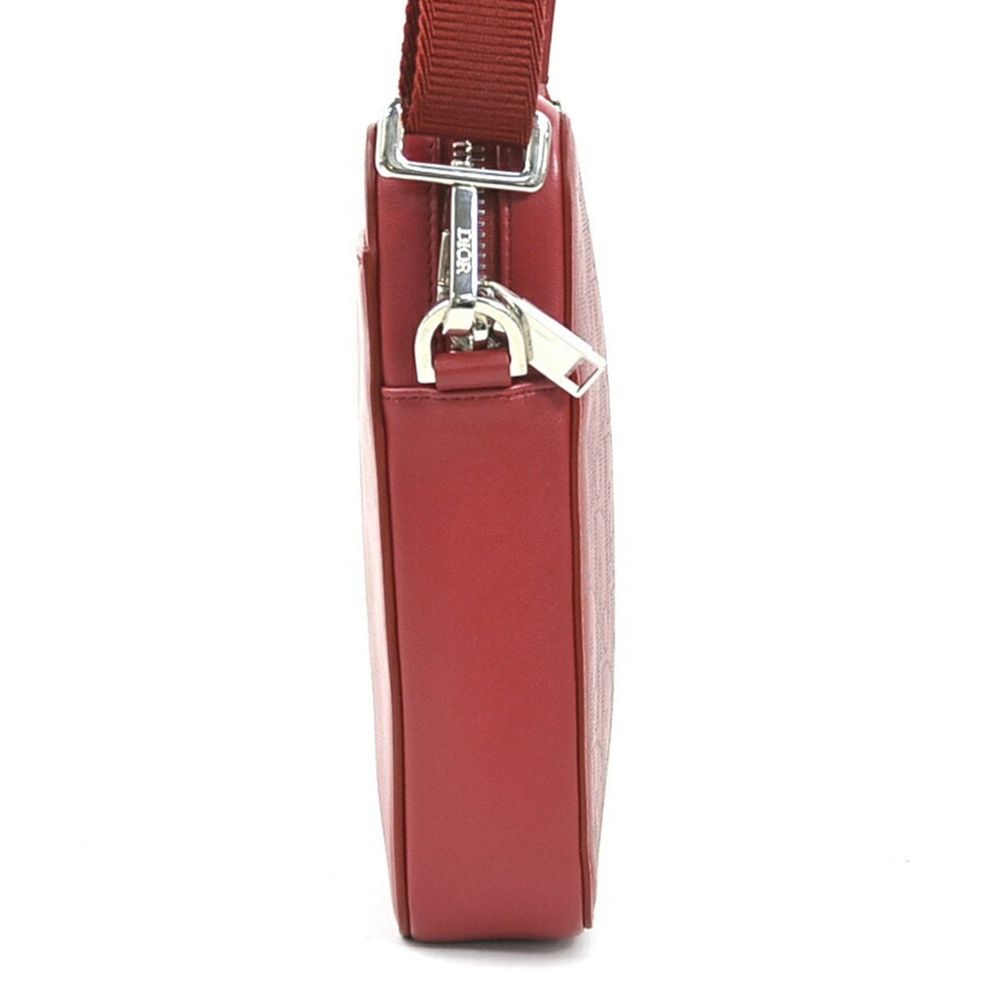 Christian Dior Shoulder Bag Leather Red Men's Women's r10509a