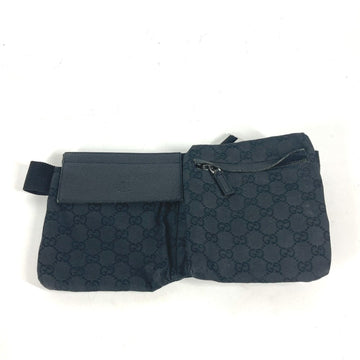 Gucci 28566 VSCanvas Body bag  waist pouch  bag Waist Pouch Black