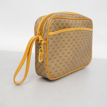 GUCCI  Micro VS Clutch Bag 014 14 0028 Women's PVC,Leather Clutch Bag Beige