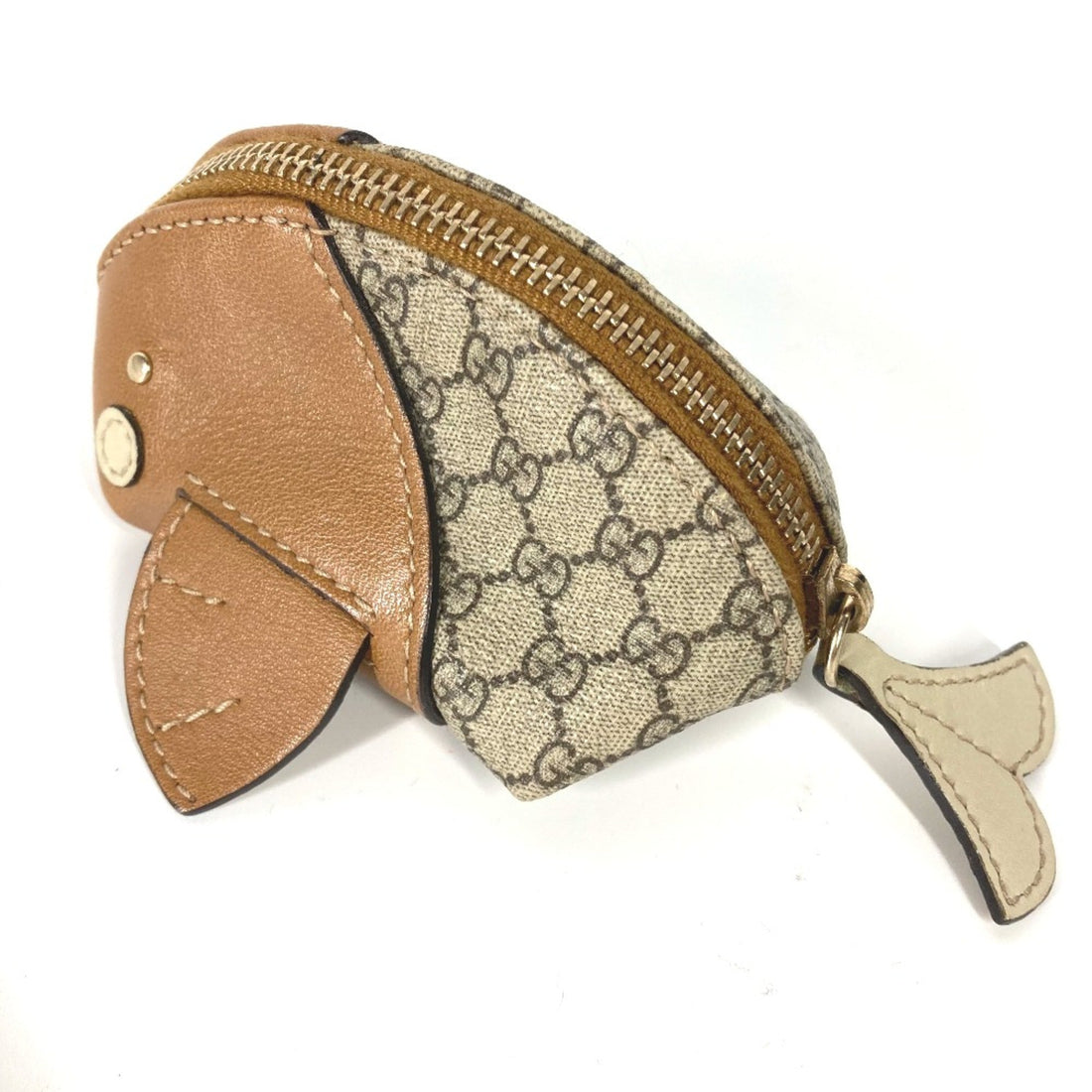 Gucci 256862 VS Plus Wallet Coin Compartment coin purse Beige