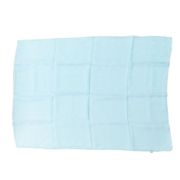 Christian Dior Shawl Scarf Muffler Stole Cannage Pattern Bandana 100% Silk Light Blue Women's