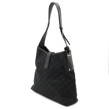 GUCCI VS Canvas New Jackie Shoulder Bag Leather Black