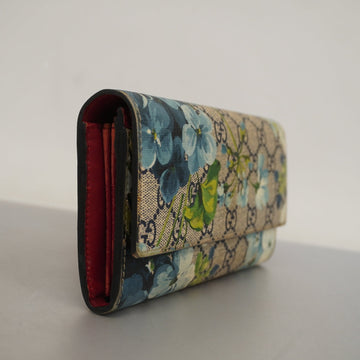 GUCCI  VS Blooms Gold Metal Fittings 404070 Women's VS Supreme Long Wallet