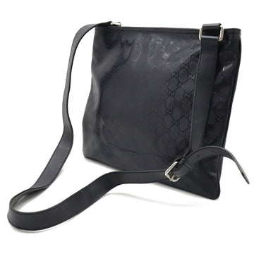 GUCCI VS Implement Crossbody Shoulder Bag PVC Leather Navy 201446