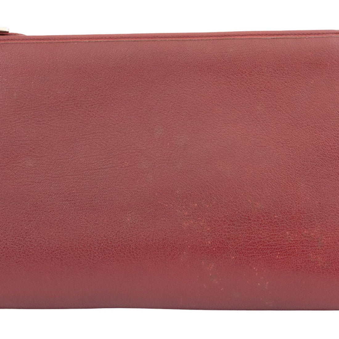 Christian Dior Leather Shoulder Bag Bordeaux Women's