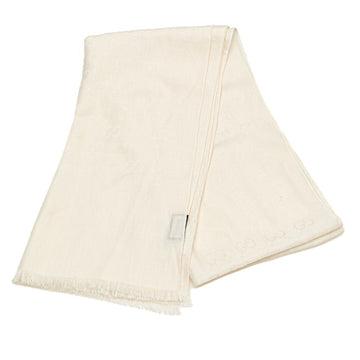 Gucci VS Stole Scarf 165904 White Ivory Wool Silk Women's GUCCI