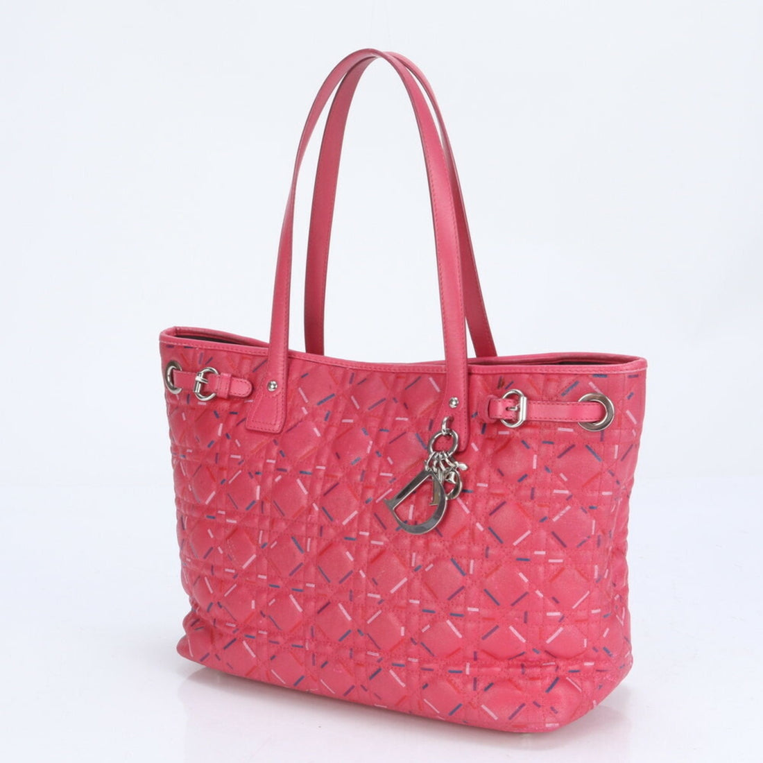 Christian Dior Cannage Pana Leather Shoulder Bag Handbag for Women