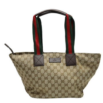 GUCCI Tote Bag Handbag VS Canvas 131230 Beige