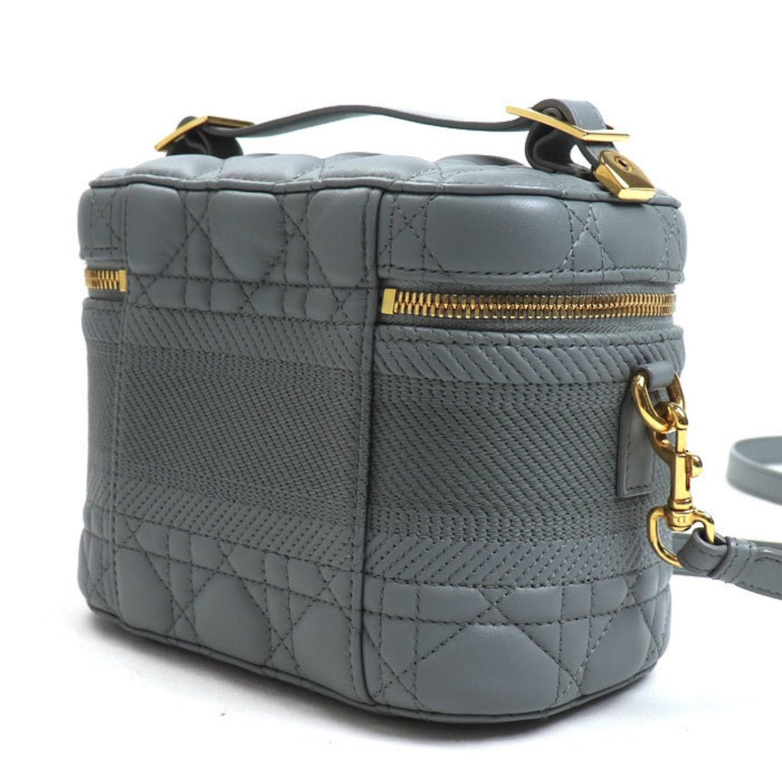 Christian Dior Dior DIORTRAVEL Vanity Small 2-Way Shoulder Bag, Grey, S5488UNTR_M41G, Women's