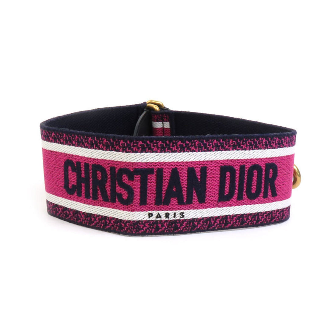 Christian Dior Shoulder Strap Canvas Leather Pink Women's r10039f