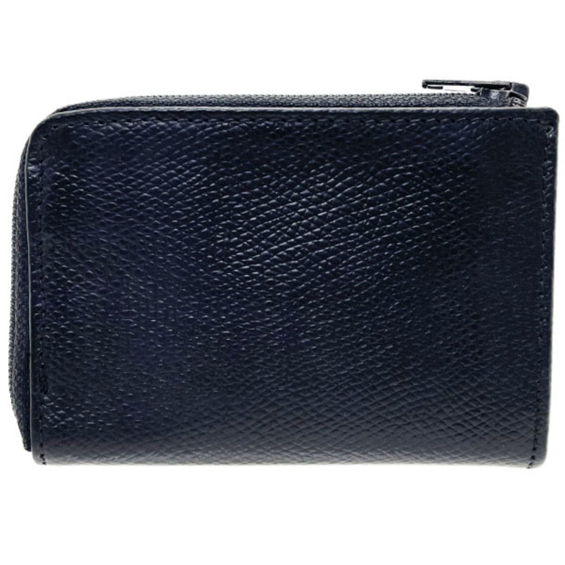 Christian Dior Coin Case L-Shaped Purse Leather Black CD Old Classic C.Dior NN-13735