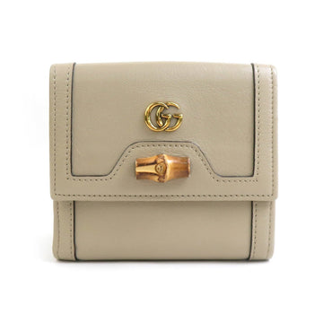 GUCCI Bi-fold wallet VS Marmont leather beige women's 671789 r10325a