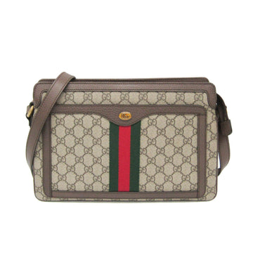 Gucci Medium 523354 Women's VS Supreme,Leather Shoulder Bag Beige,Brown