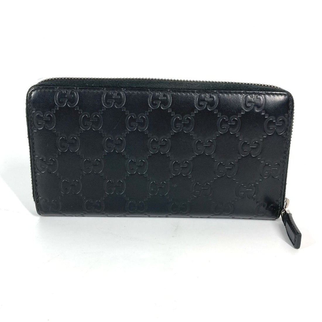 Gucci 307987 Guccissima VS Zip Around Long Wallet Black