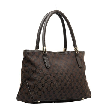 GUCCI VS Canvas Handbag Shoulder Bag 290826 Brown Leather Women's