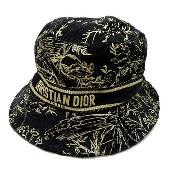 Dior Bucket Hat for Women and Men, 31JAR923, Velour, Gold/Black