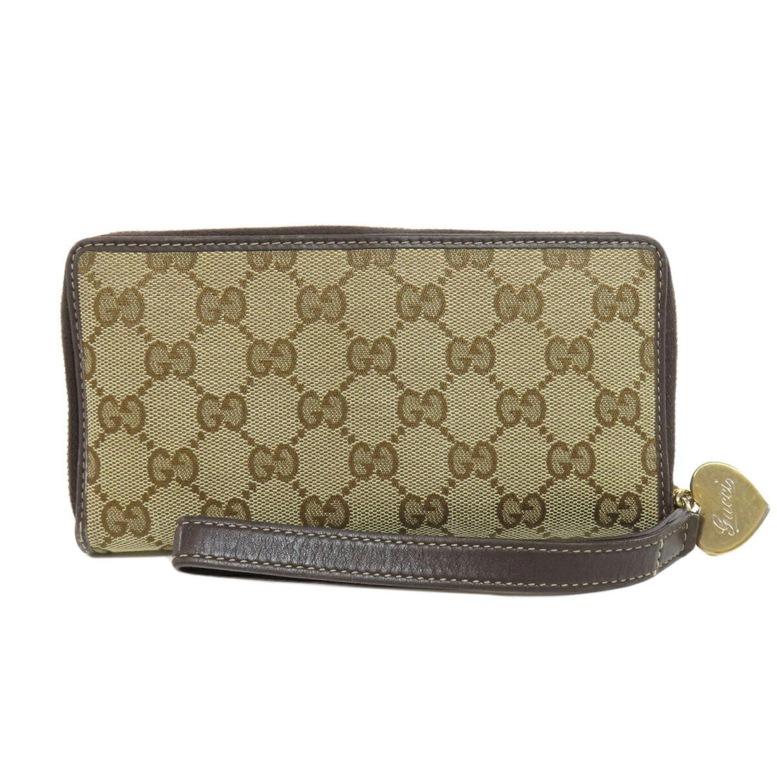 GUCCI 245914 Round VS Long Wallet Canvas Women's