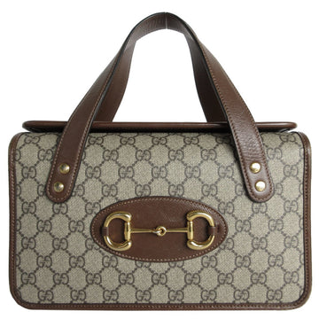 GUCCI handbag VS Supreme leather beige brown gold ladies 627323 s0181a