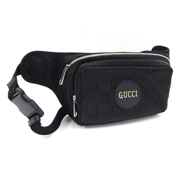 Gucci Body Bag Of The Grit 739376 Black Nylon Leather Waist Belt VS Men's GUCCI