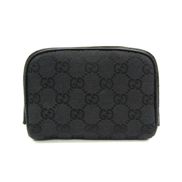 Gucci VS Canvas 120978 Women's Leather,Canvas Pouch Black