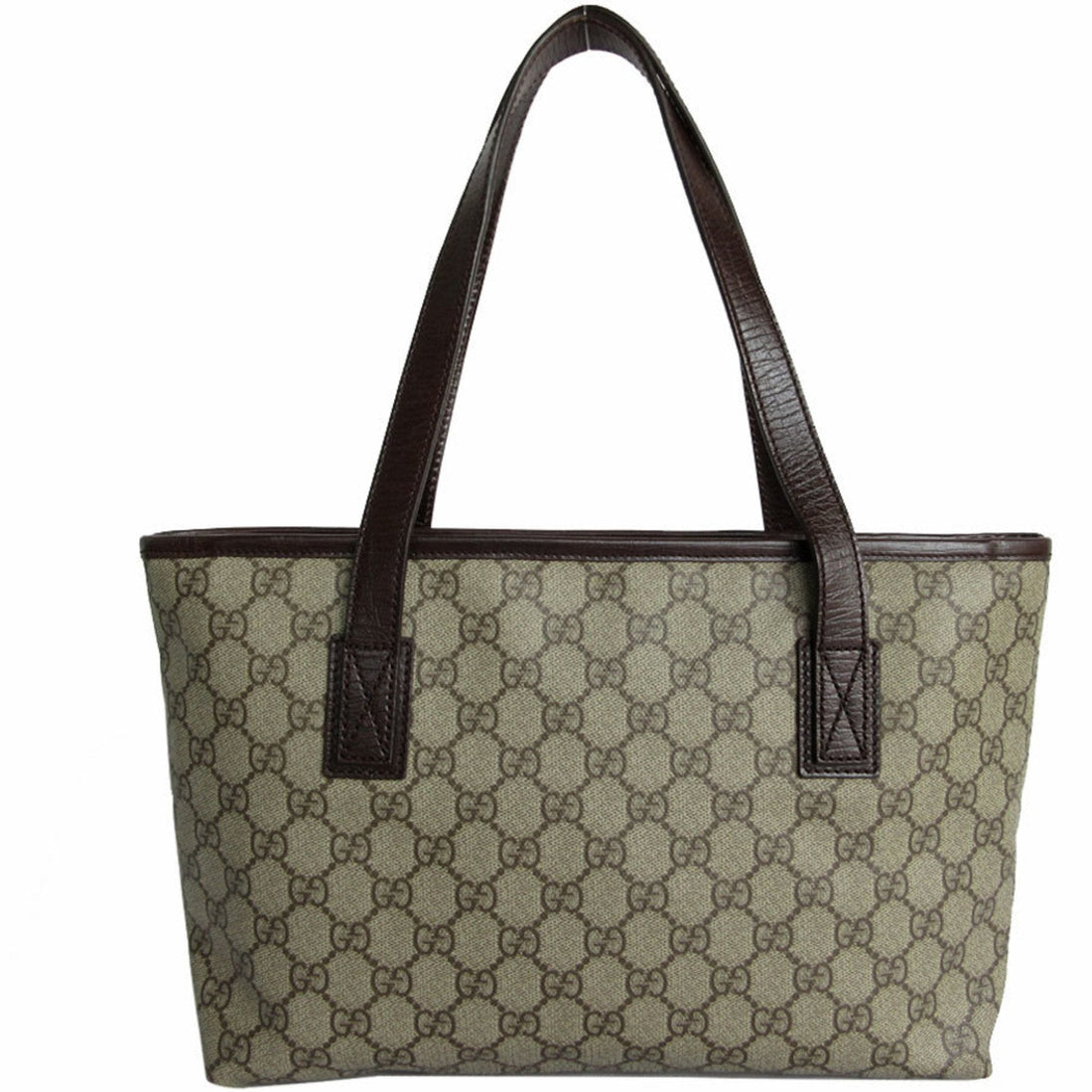 GUCCI Shoulder Bag Tote VS Supreme Leather Beige Brown Women's 181086 s0144a