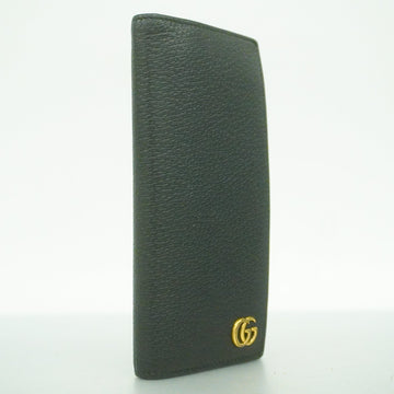 GUCCI  VS Marmont 428740 Women's Leather Long Wallet [bi-fold] Black