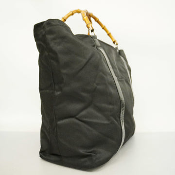 GUCCI  Bamboo Boston Bag 002 3754 0412 Men,Women,Unisex Nylon Canvas Black