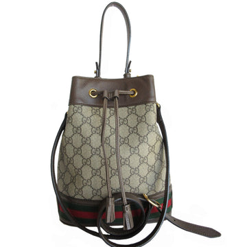GUCCI Handbag Shoulder Bag VS Supreme Leather Brown Women's 550621 s0233i