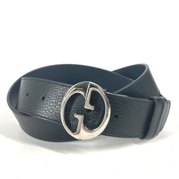 GUCCI 449715 VS Bicolor Belt Leather Men's Black