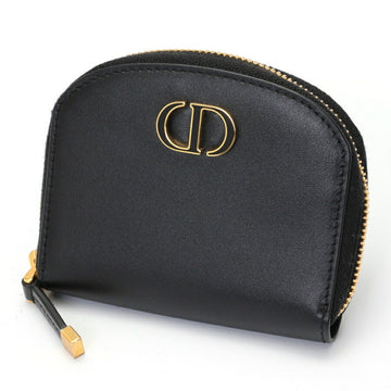 Christian Dior Dior DIOR 30 Montaigne Zip Coin Case S2193UQBE_M900 Leather Black S-157455