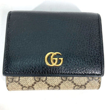 Gucci 598587 VS Supreme Compact wallet Folded wallet Beige Black