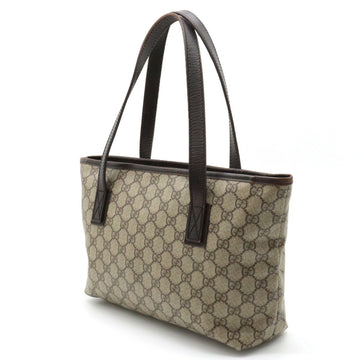 GUCCI VS Supreme Plus Tote Bag Shoulder Beige Dark Brown 181086